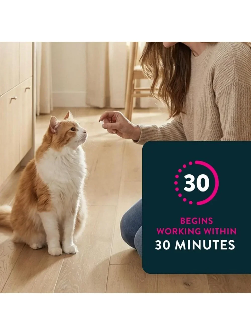 Fast-Acting Cat Flea Treatment Tablets, Vet-Recommended, Kills Fleas in 30 Min